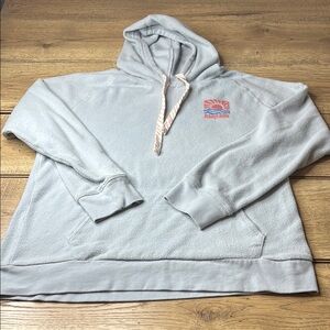 Women’s Rhythm The Dawn Light Blue Terry Cloth Hoodie Size XL